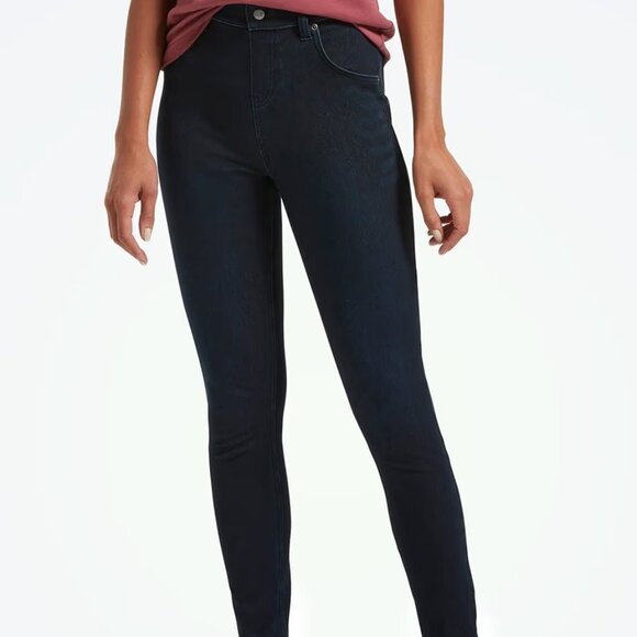HUE Pants - NWT Hue® High Waist Ultra Soft Denim Leggings Dark Blue